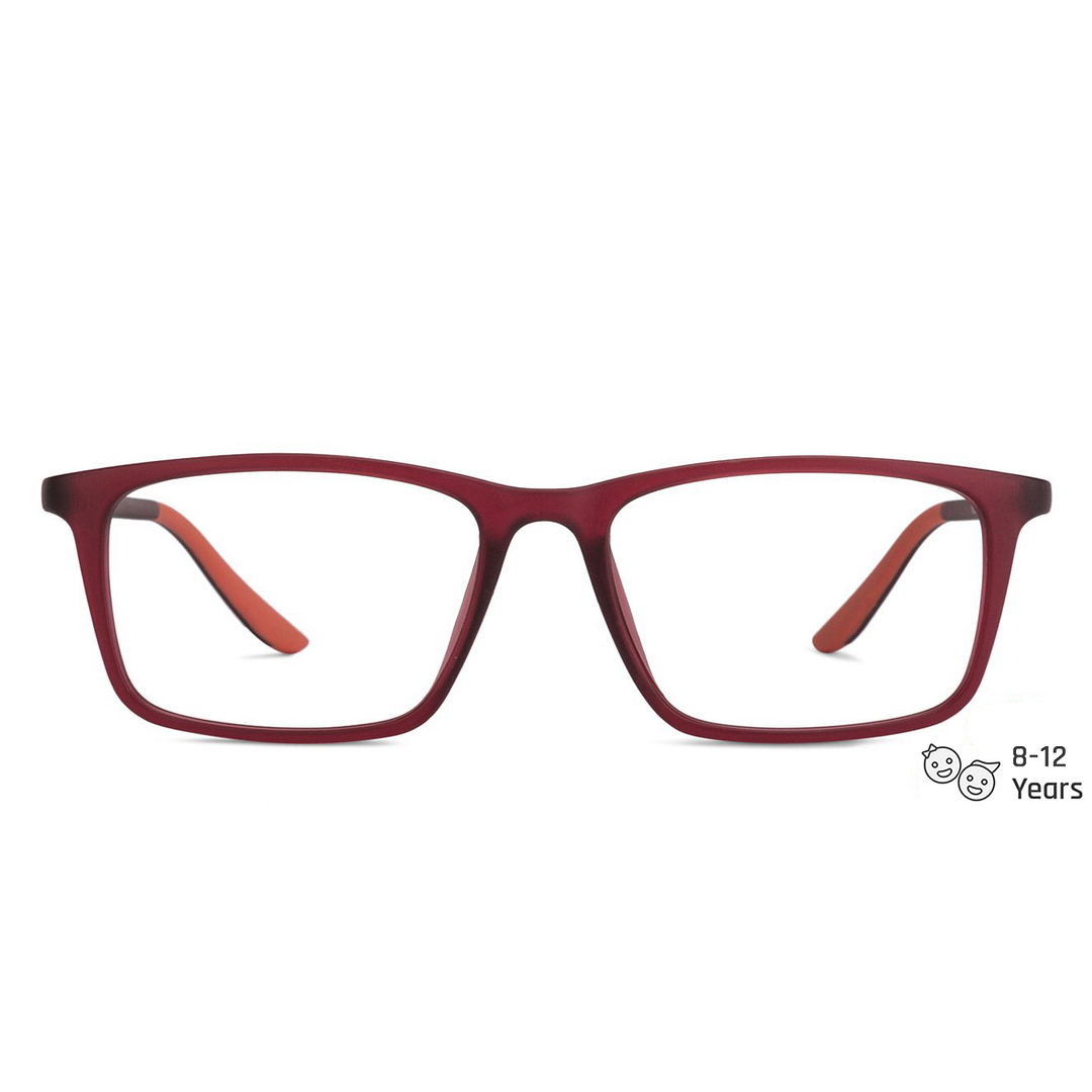 Hooper Online Red Transparent Full Rim Rectangle left side