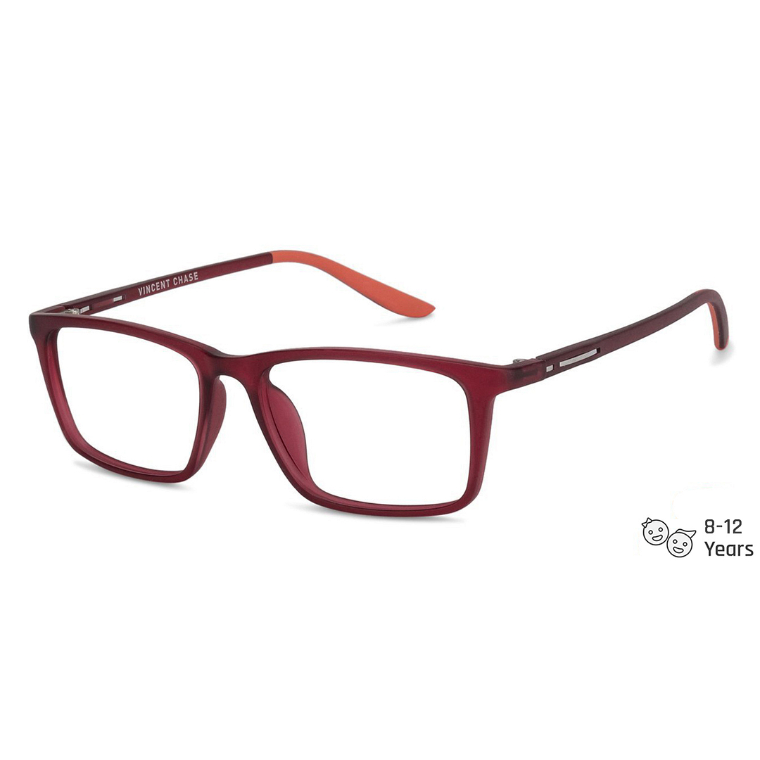 Hooper Online Red Transparent Full Rim Rectangle right side