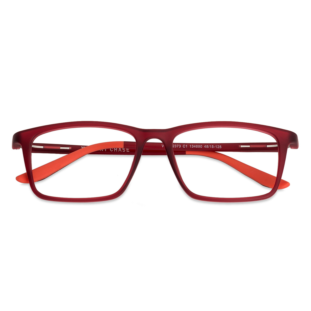 Hooper Online Red Transparent Full Rim Rectangle right side