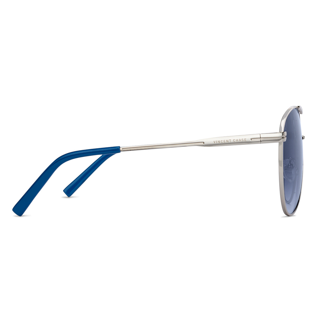 Vincent Chase Online Silver Full Rim Aviator right side