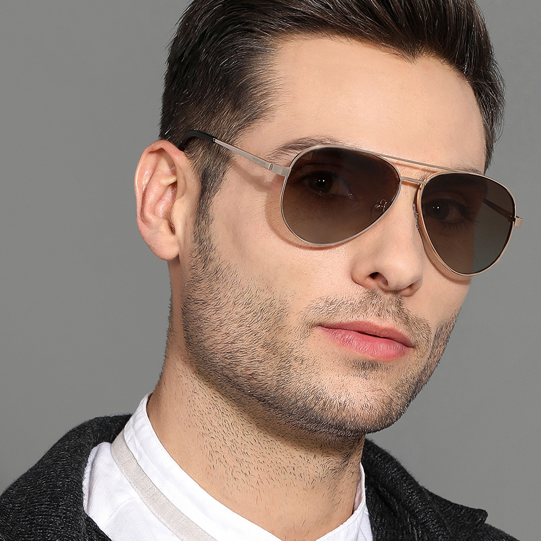 Vincent Chase Online Gold Full Rim Aviator right side