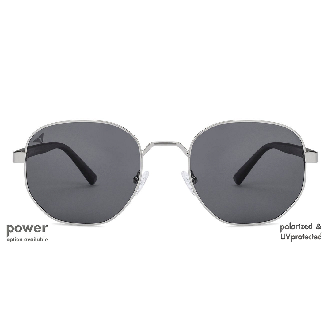 Vincent Chase Online Silver Full Rim Geometric left side