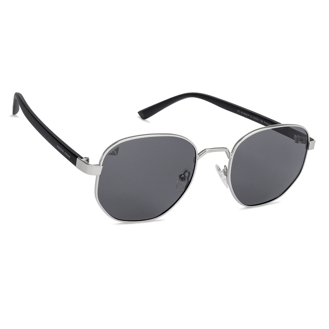 Vincent Chase Online Silver Full Rim Geometric right side