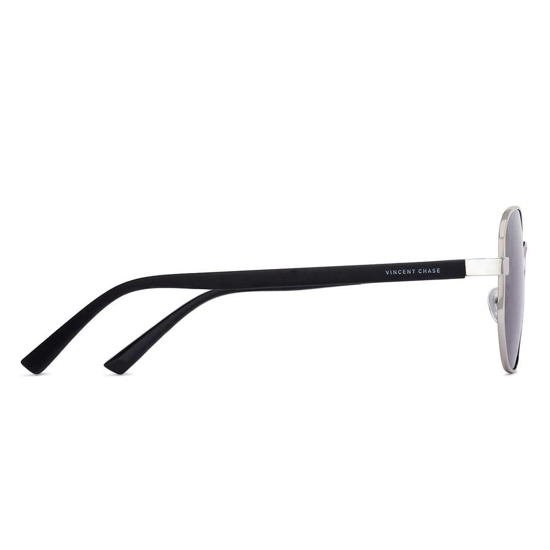 Vincent Chase Online Silver Full Rim Geometric left side