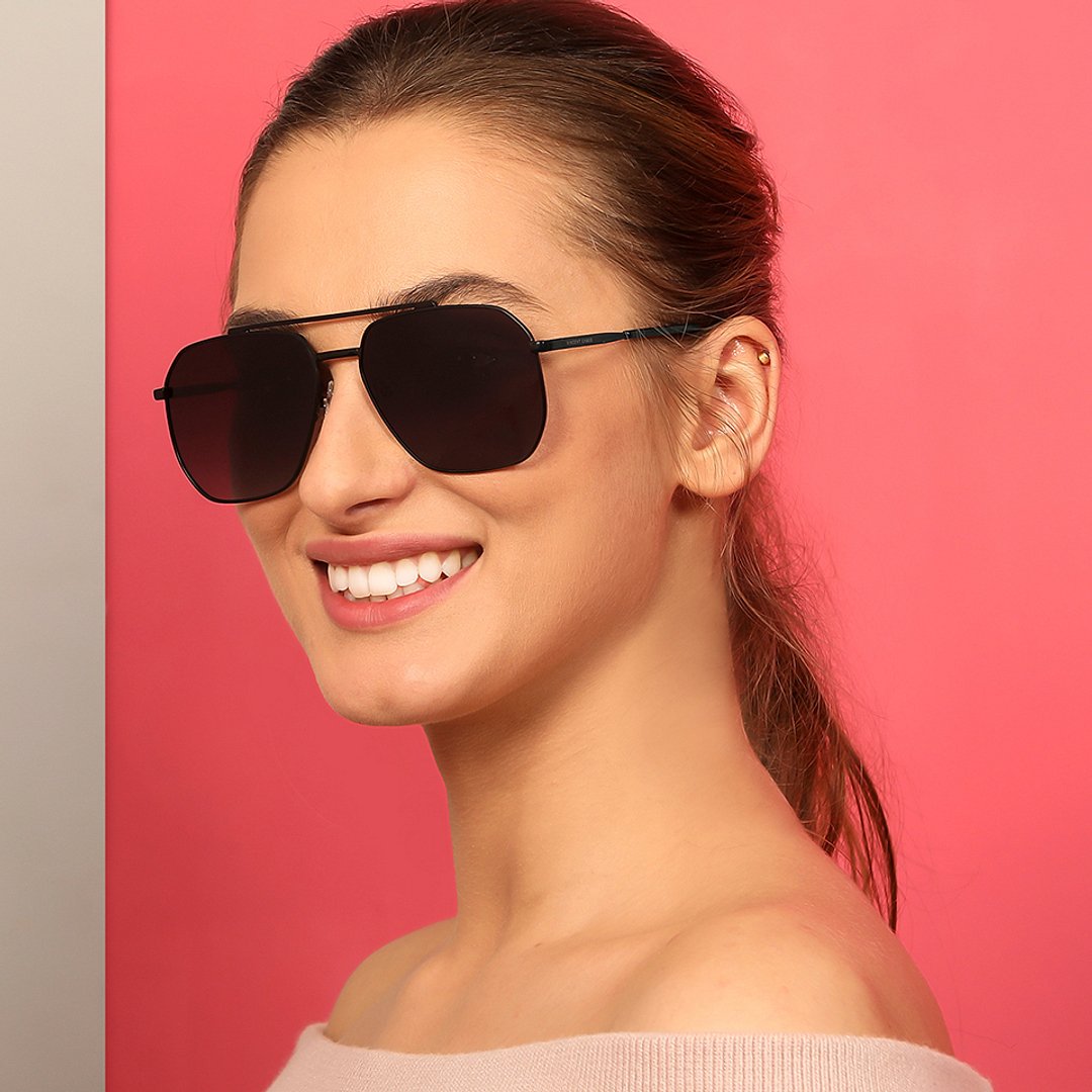 Vincent Chase Polarized Black Full Rim Square right side