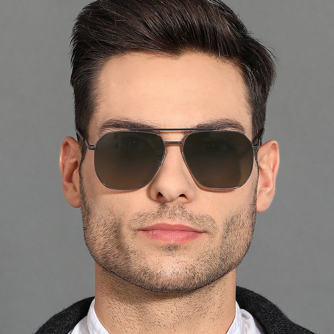 Vincent Chase Polarized Gunmetal Full Rim Rectangle right side