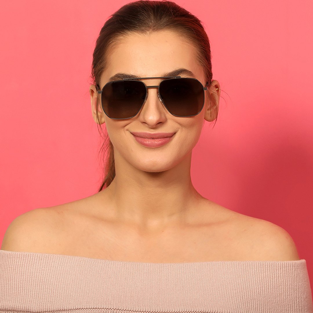 Vincent Chase Polarized Gunmetal Full Rim Rectangle right side