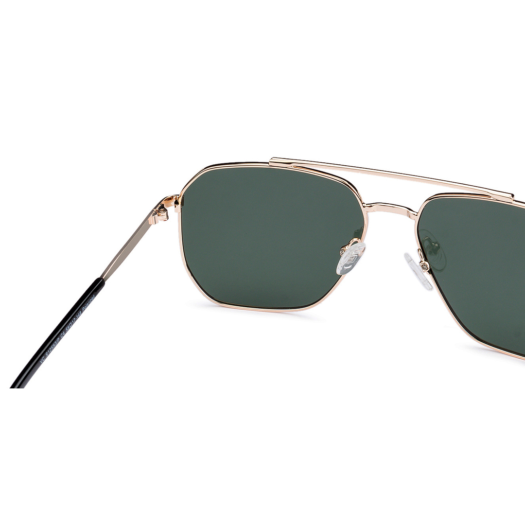 Vincent Chase Polarized Gold Full Rim Square left side