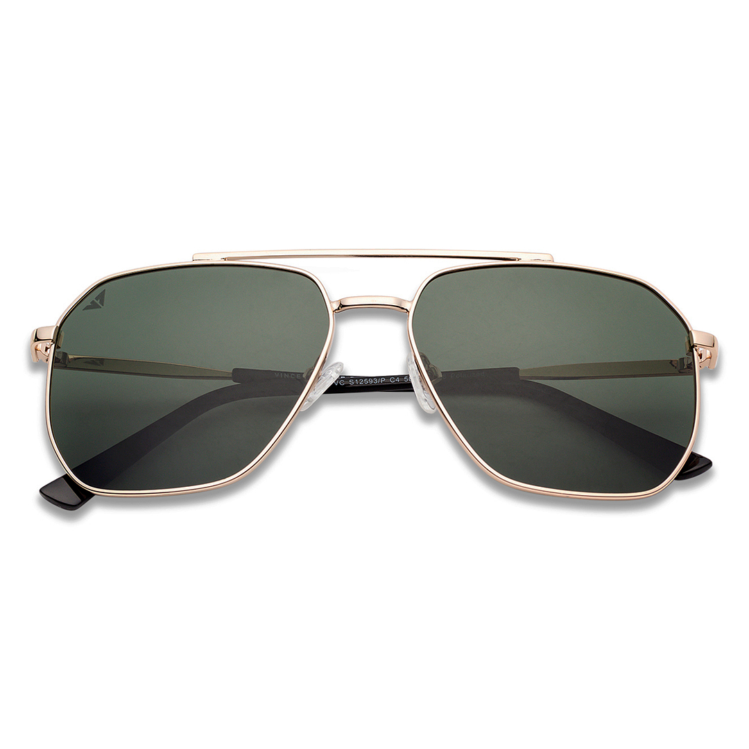 Vincent Chase Polarized Gold Full Rim Square right side