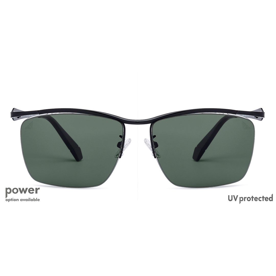 Vincent Chase Online Black Half Rim Rectangle left side