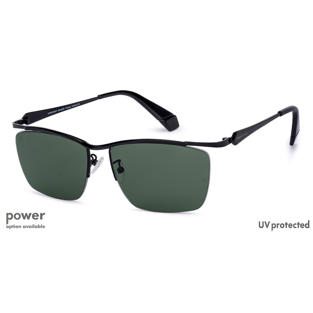 Vincent Chase Online Black Half Rim Rectangle right side