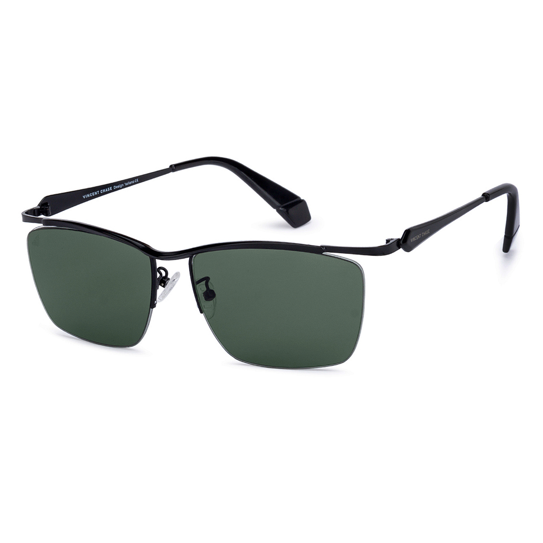 Vincent Chase Online Black Half Rim Rectangle right side