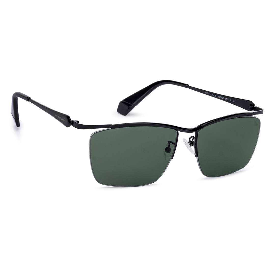 Vincent Chase Online Black Half Rim Rectangle left side