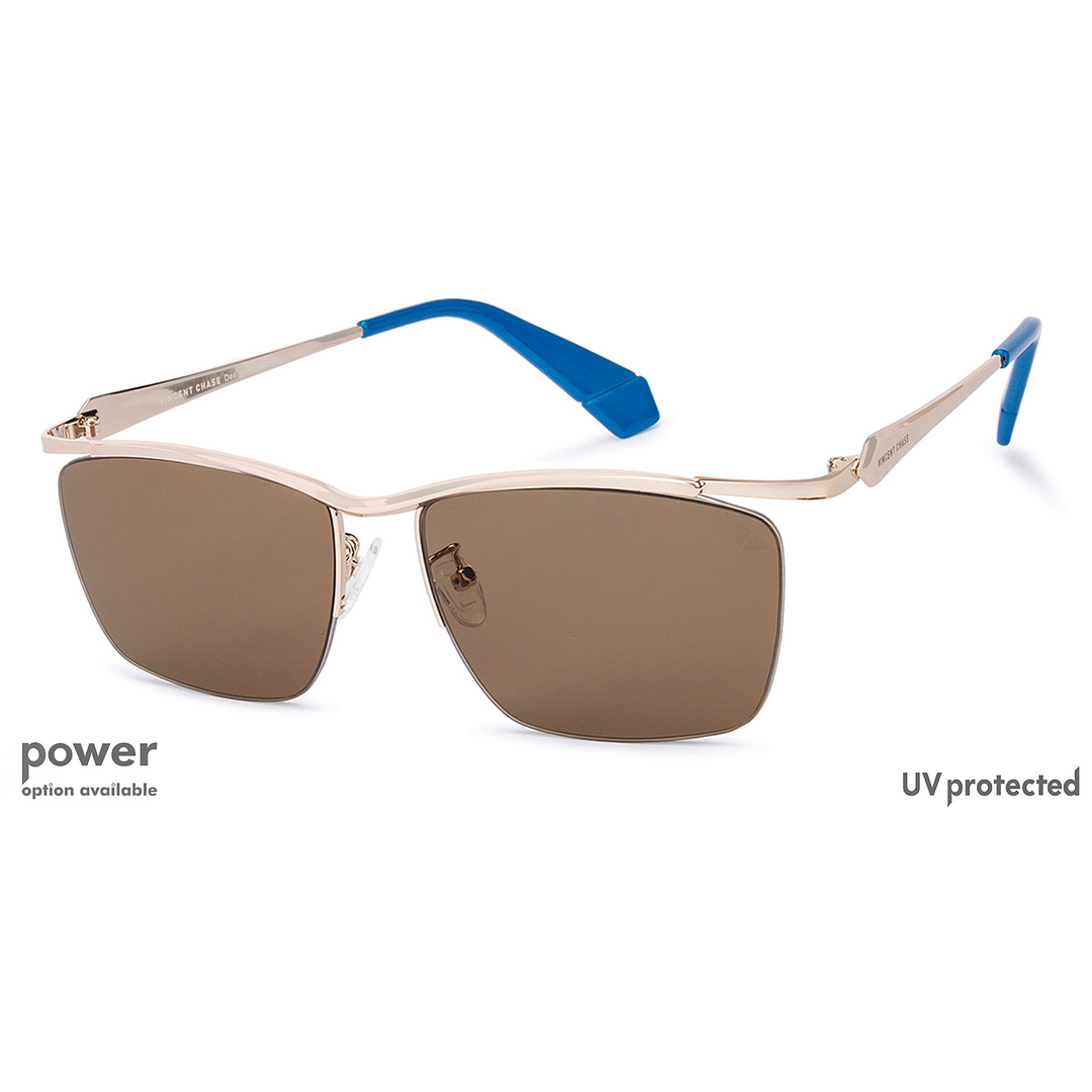 Vincent Chase Online Gold Half Rim Rectangle right side