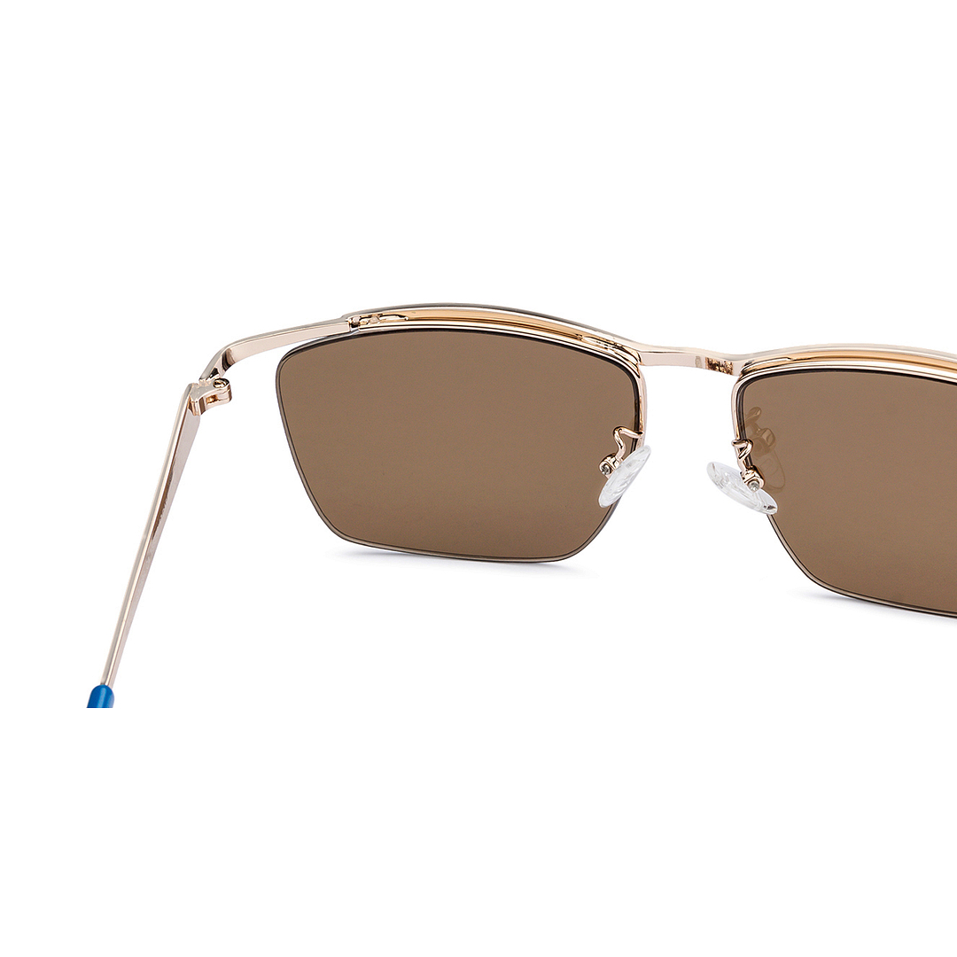 Vincent Chase Online Gold Half Rim Rectangle left side