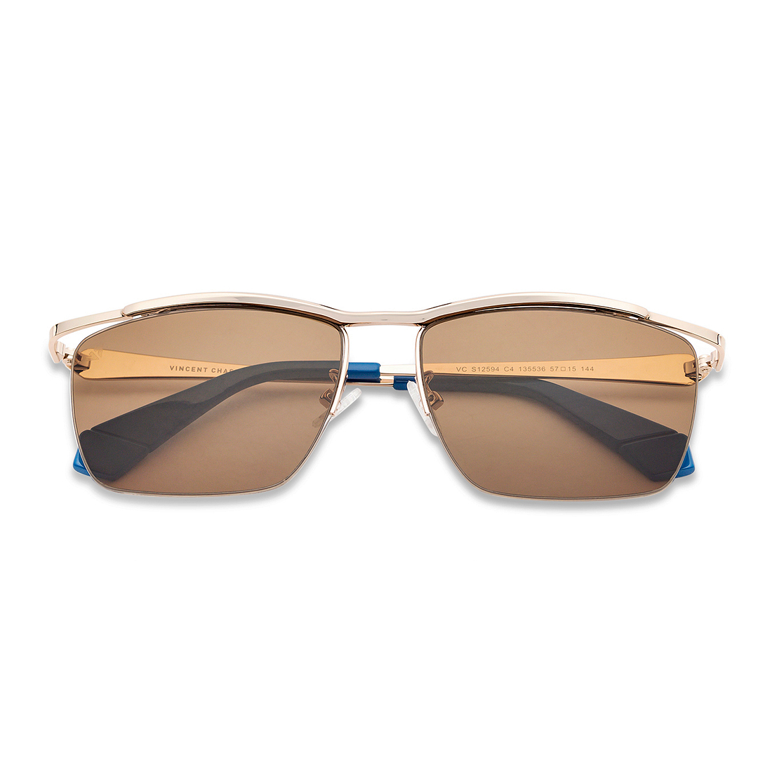 Vincent Chase Online Gold Half Rim Rectangle right side