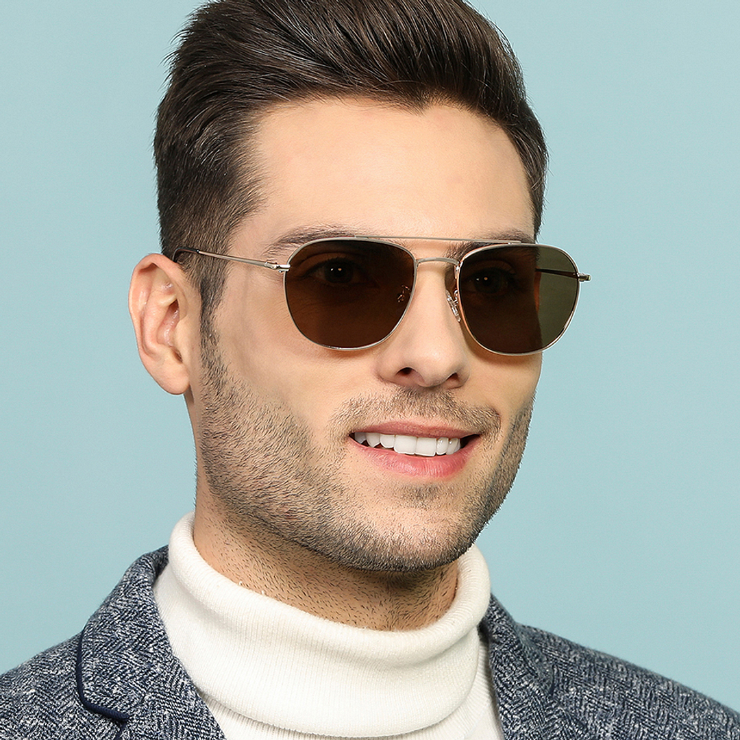 Vincent Chase Online Gold Full Rim Rectangle right side