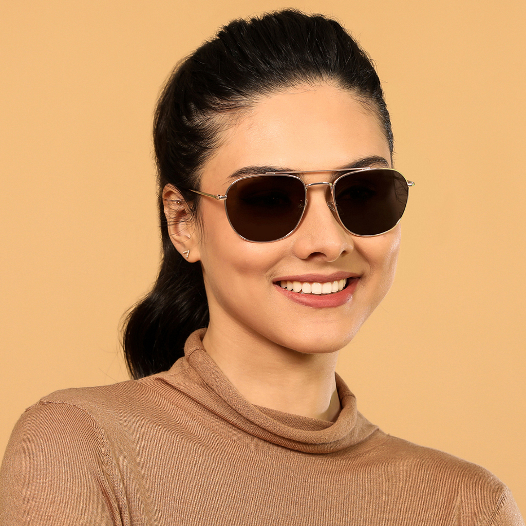 Vincent Chase Online Gold Full Rim Rectangle right side