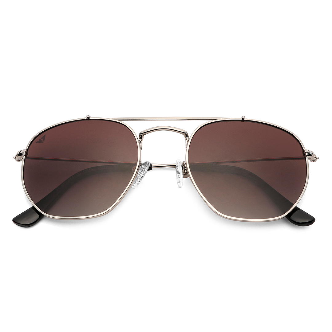 Vincent Chase Online Silver Full Rim Geometric right side