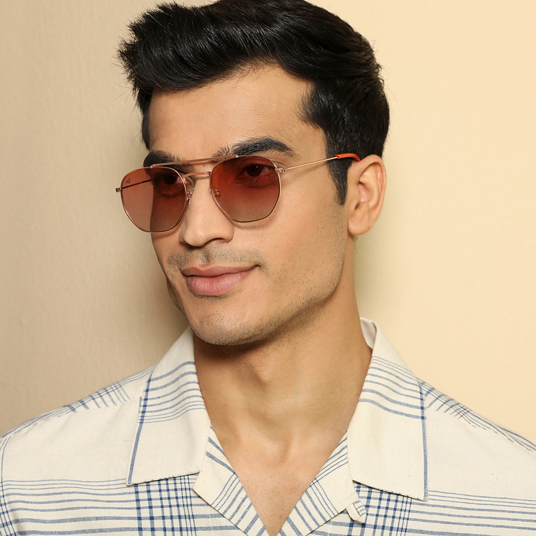 Vincent Chase Online Gold Full Rim Geometric right side