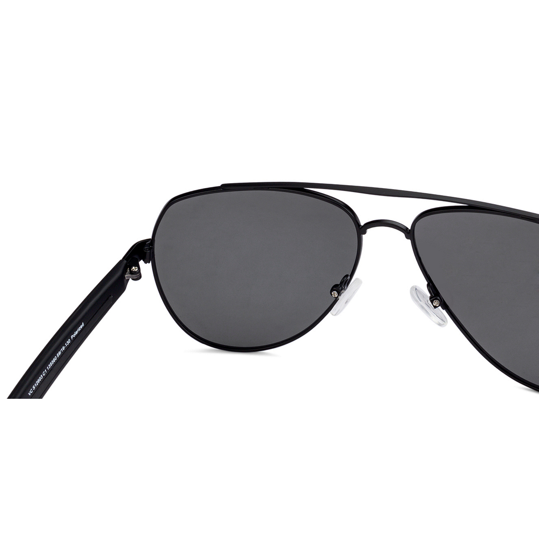 Vincent Chase Online Black Full Rim Aviator right side