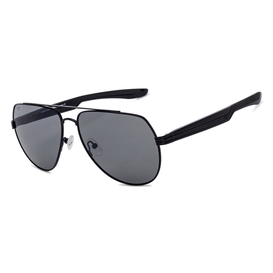 Vincent Chase Online Black Full Rim Aviator left side