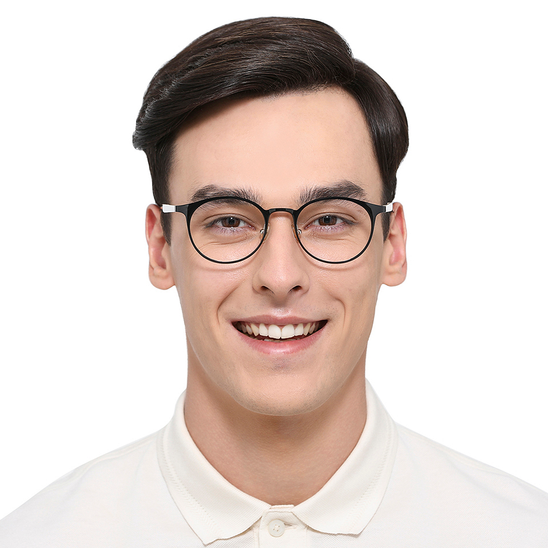 Lenskart Air Online Black Full Rim Round left side