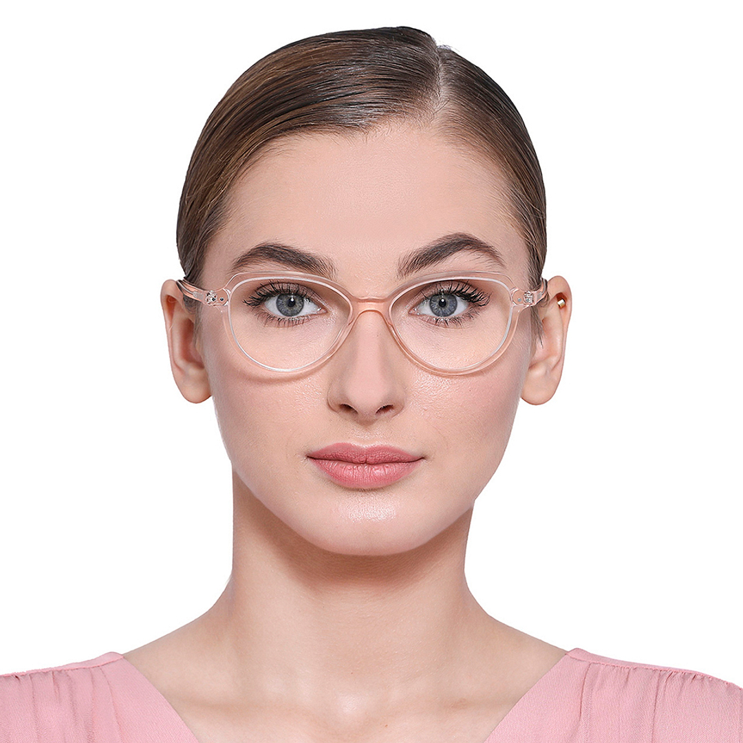 Vincent Chase Online Pink Transparent Full Rim Geometric right side