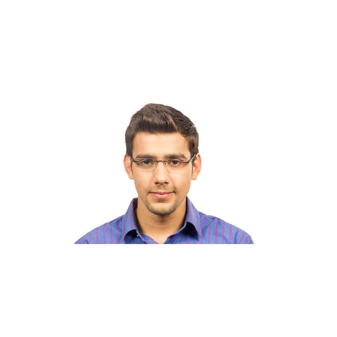 Lenskart Air Online Black Rimless Rectangle left side