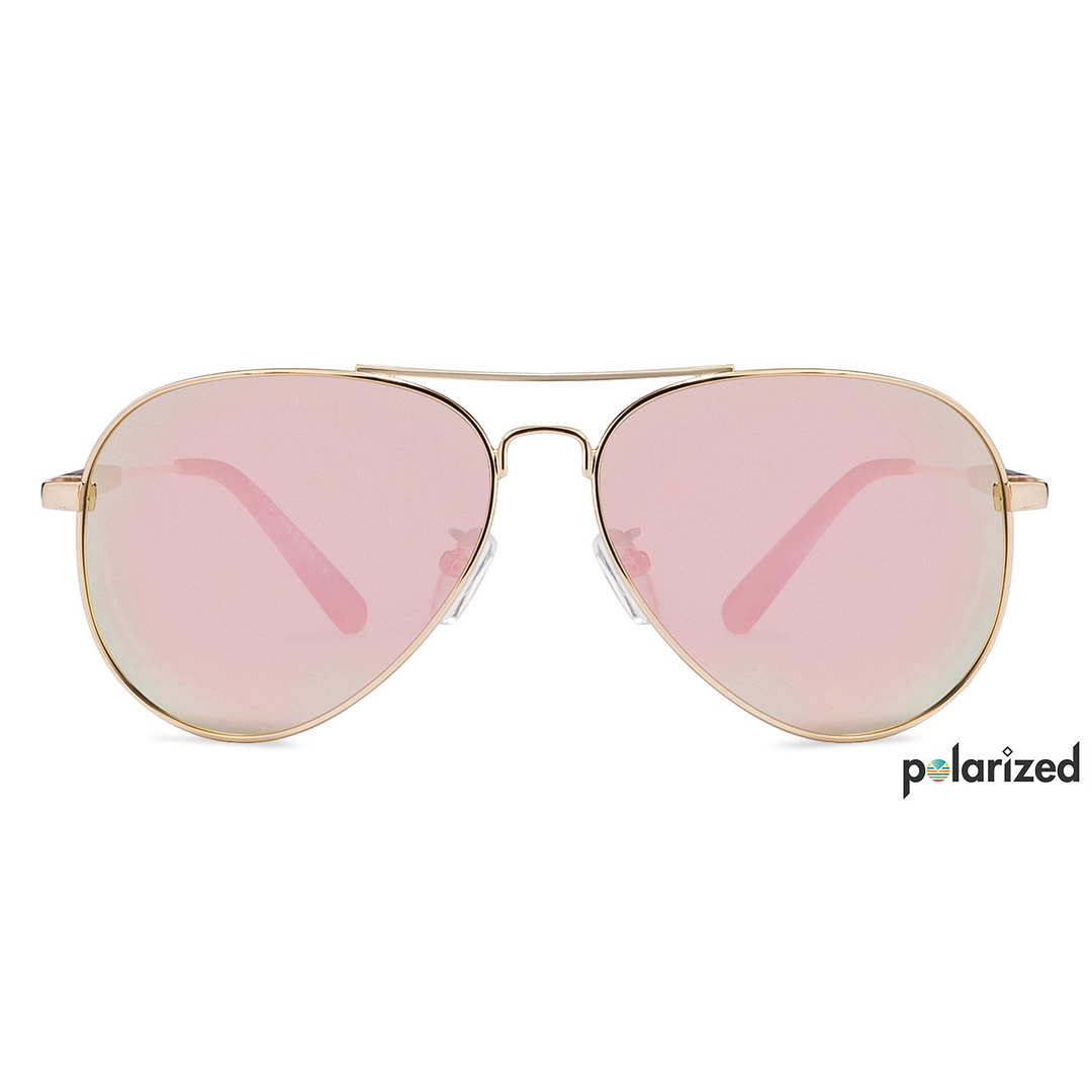 Vincent Chase Online Gold Full Rim Aviator left side