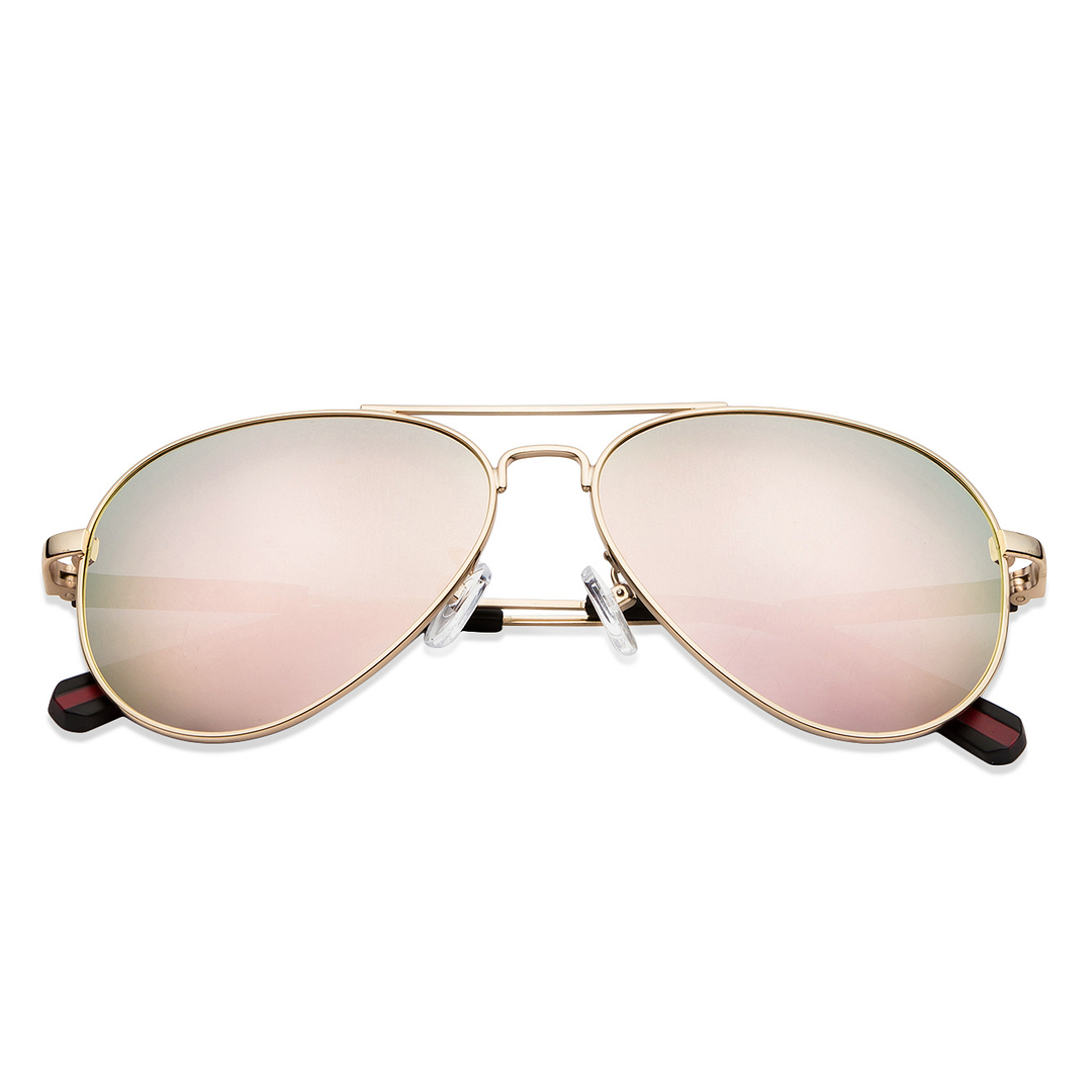 Vincent Chase Online Gold Full Rim Aviator left side