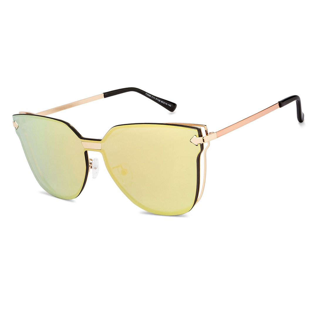 Vincent Chase Online Gold Full Rim Cat Eye left side