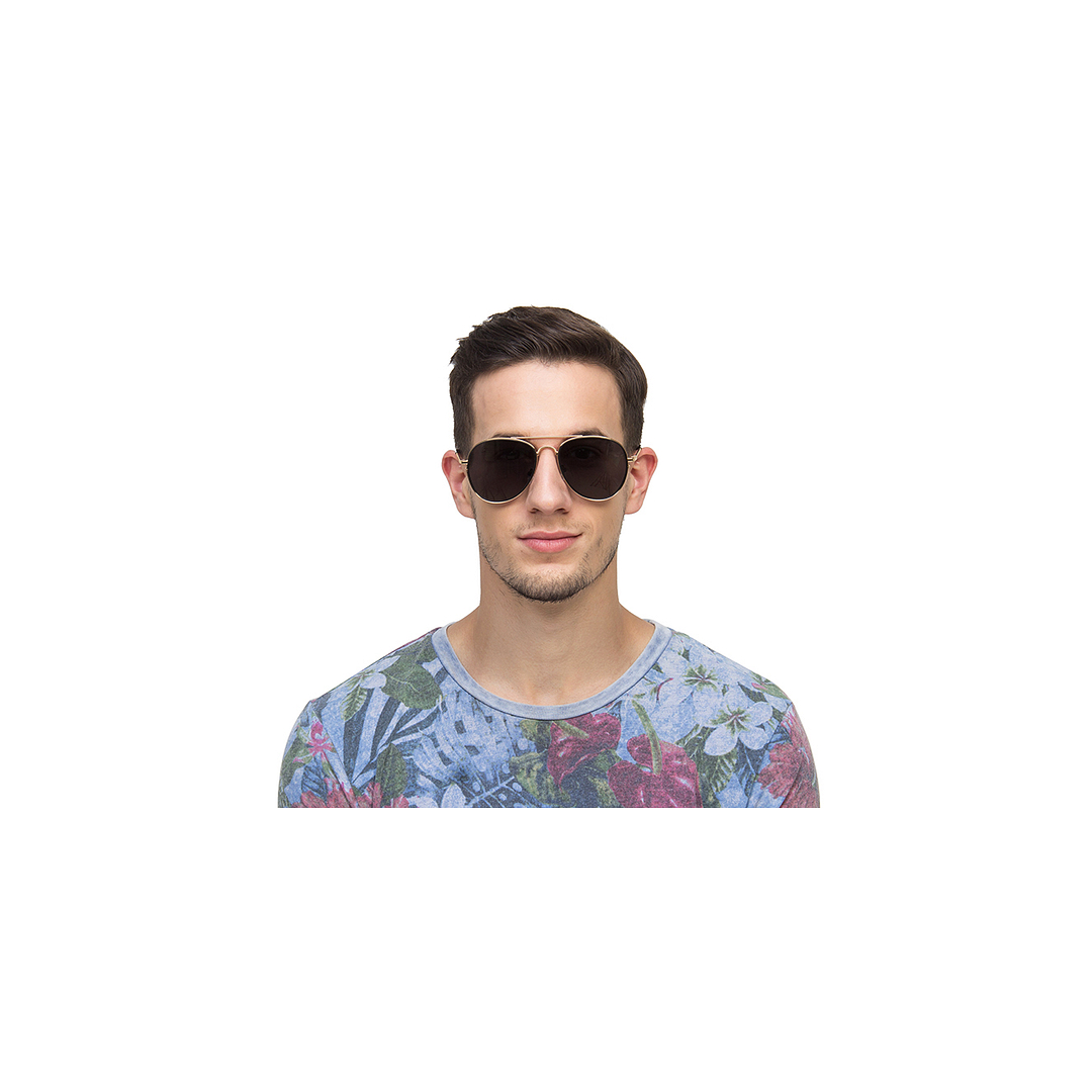 Vincent Chase Online Gold Full Rim Aviator left side