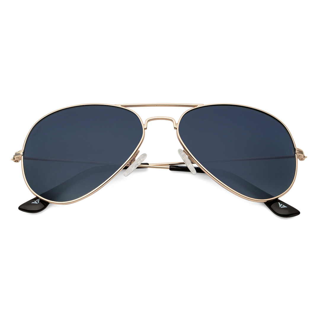 Vincent Chase Online Gold Full Rim Aviator left side