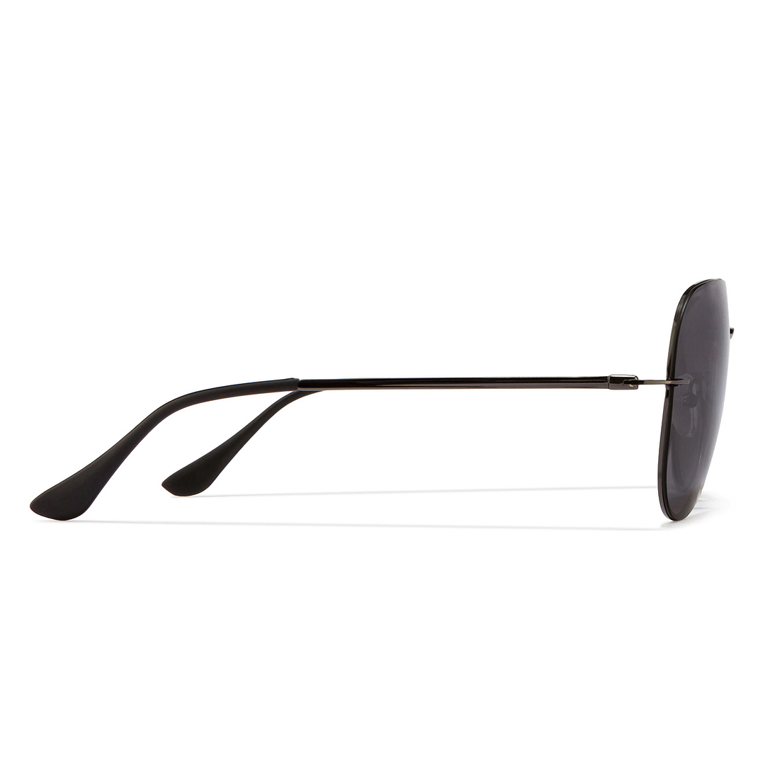 Vincent Chase Online Gunmetal Full Rim Aviator left side
