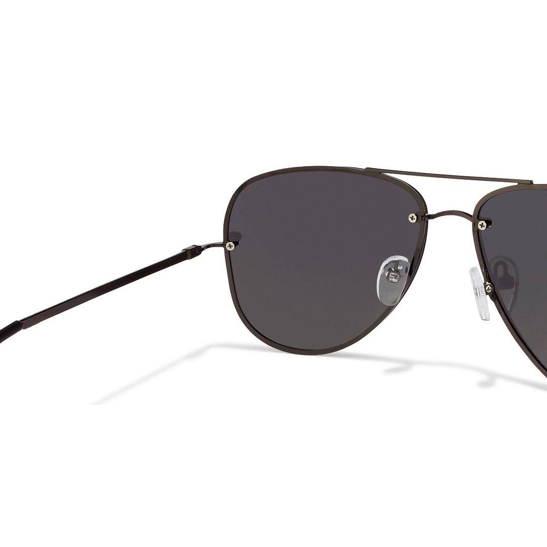 Vincent Chase Online Gunmetal Full Rim Aviator right side