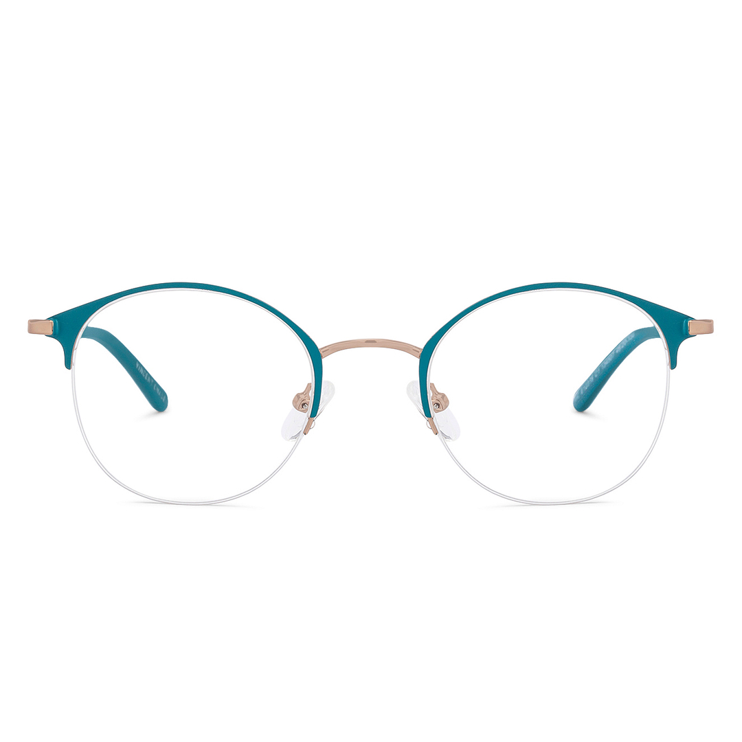 Vincent Chase Online Gold Half Rim Round left side