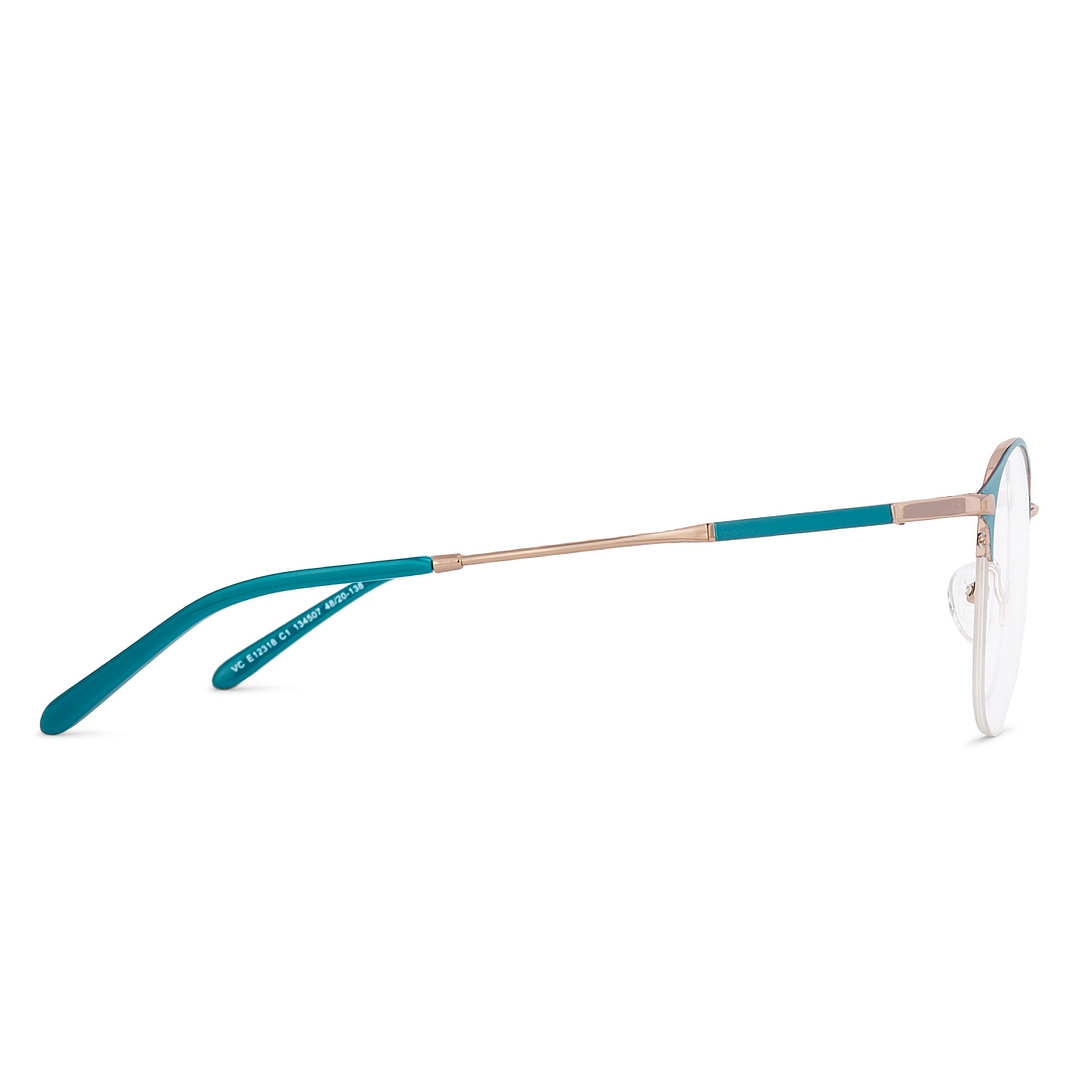 Vincent Chase Online Gold Half Rim Round right side