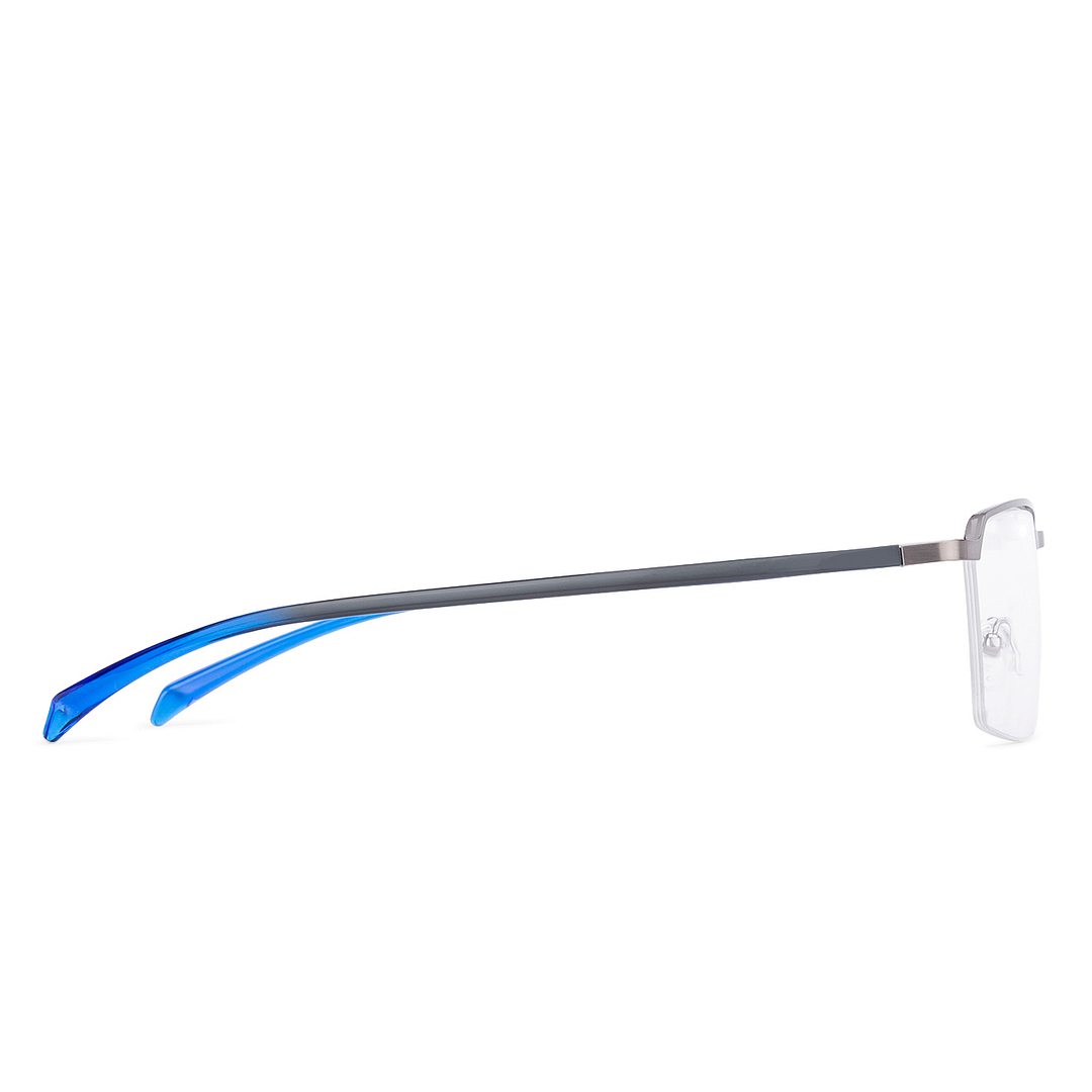 Lenskart Air Online Light Gray Half Rim Rectangle left side