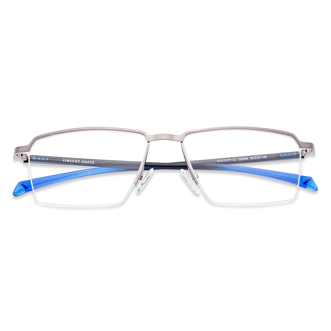 Lenskart Air Online Light Gray Half Rim Rectangle left side