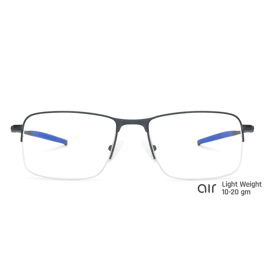 Lenskart Air Online Light Gray Half Rim Rectangle left side
