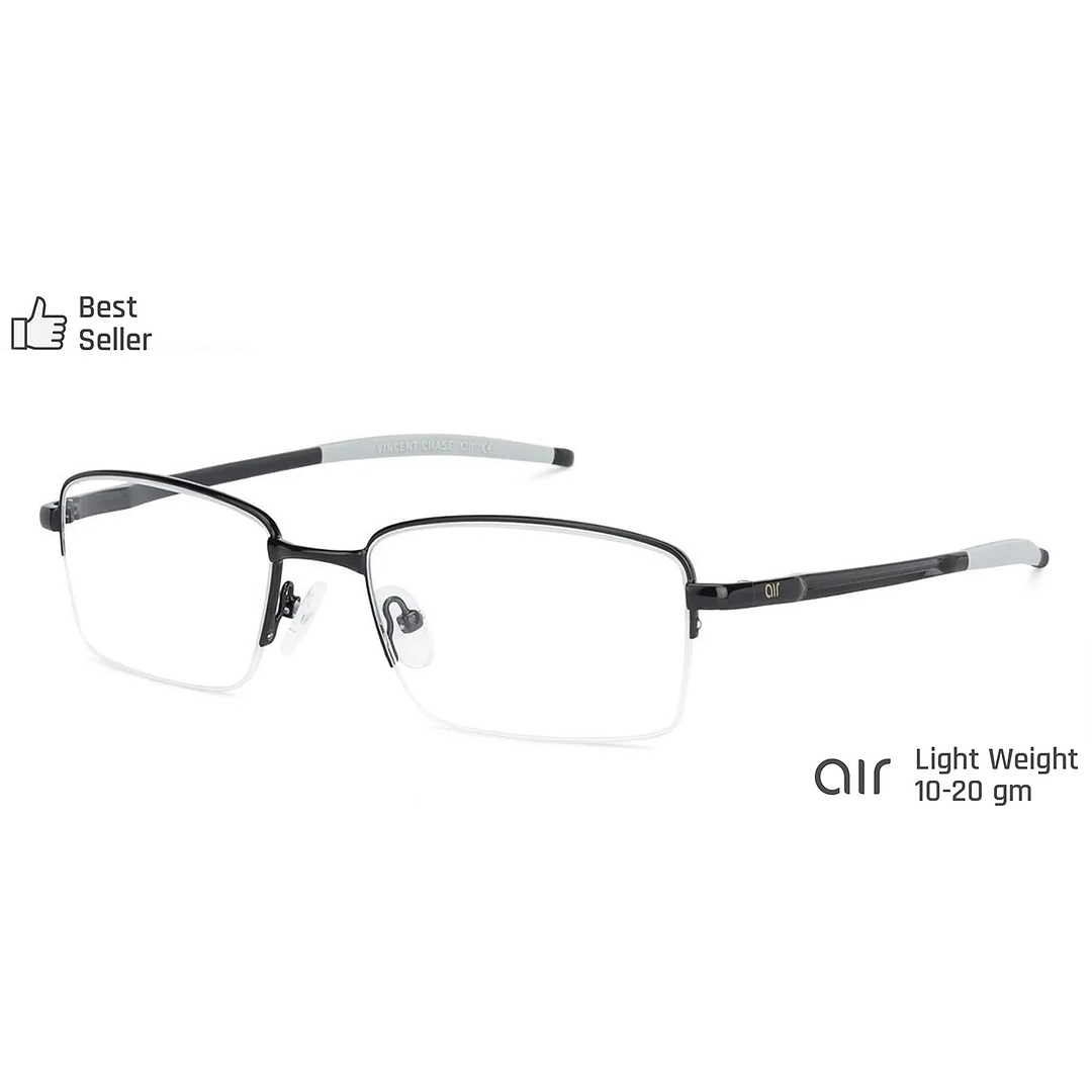 Lenskart Air Online Black Half Rim Rectangle right side