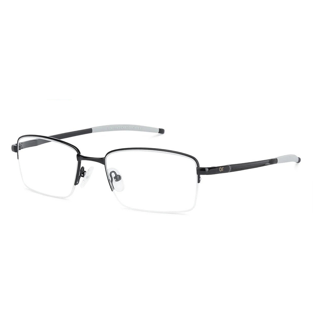 Lenskart Air Online Black Half Rim Rectangle left side