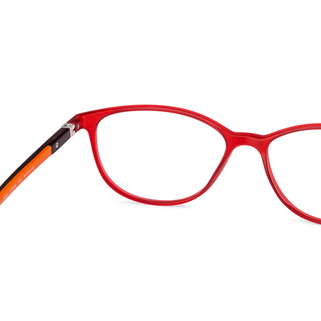 John Jacobs Online Red Full Rim Cat Eye right side