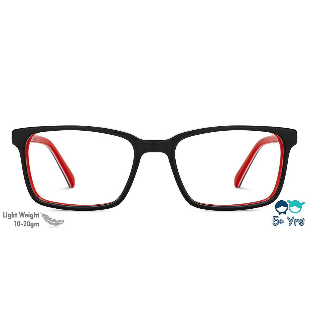 Hooper Online Black Full Rim Rectangle left side
