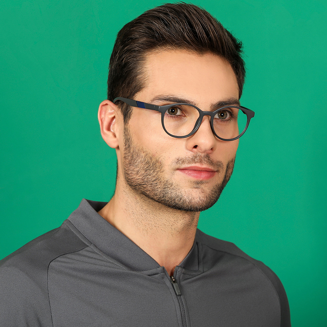 Lenskart Air Online Black Full Rim Round left side