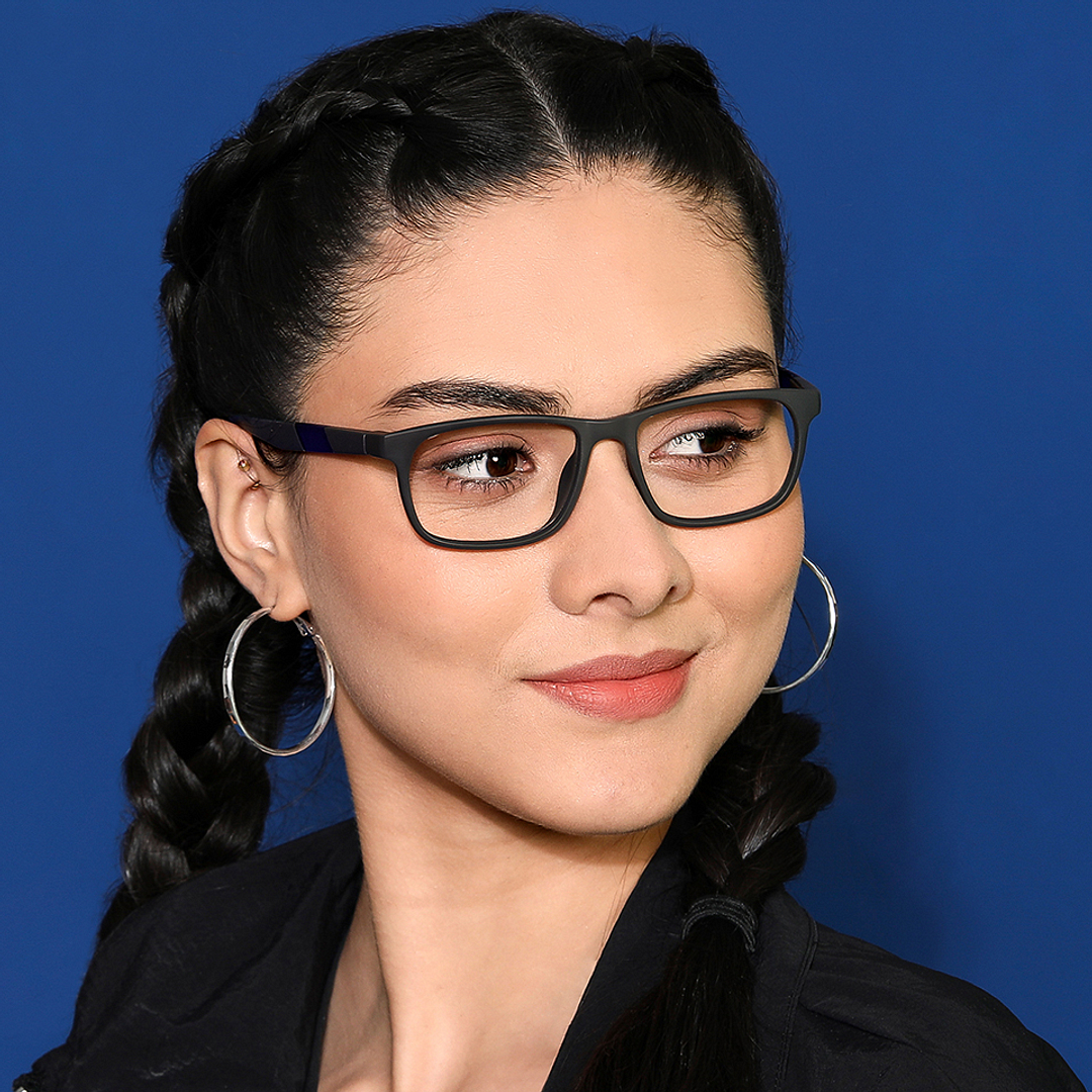 Lenskart Air Online Black Full Rim Rectangle left side