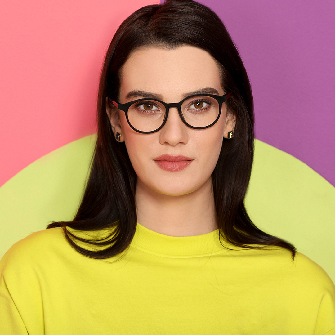 Lenskart Air Online Black Full Rim Round left side