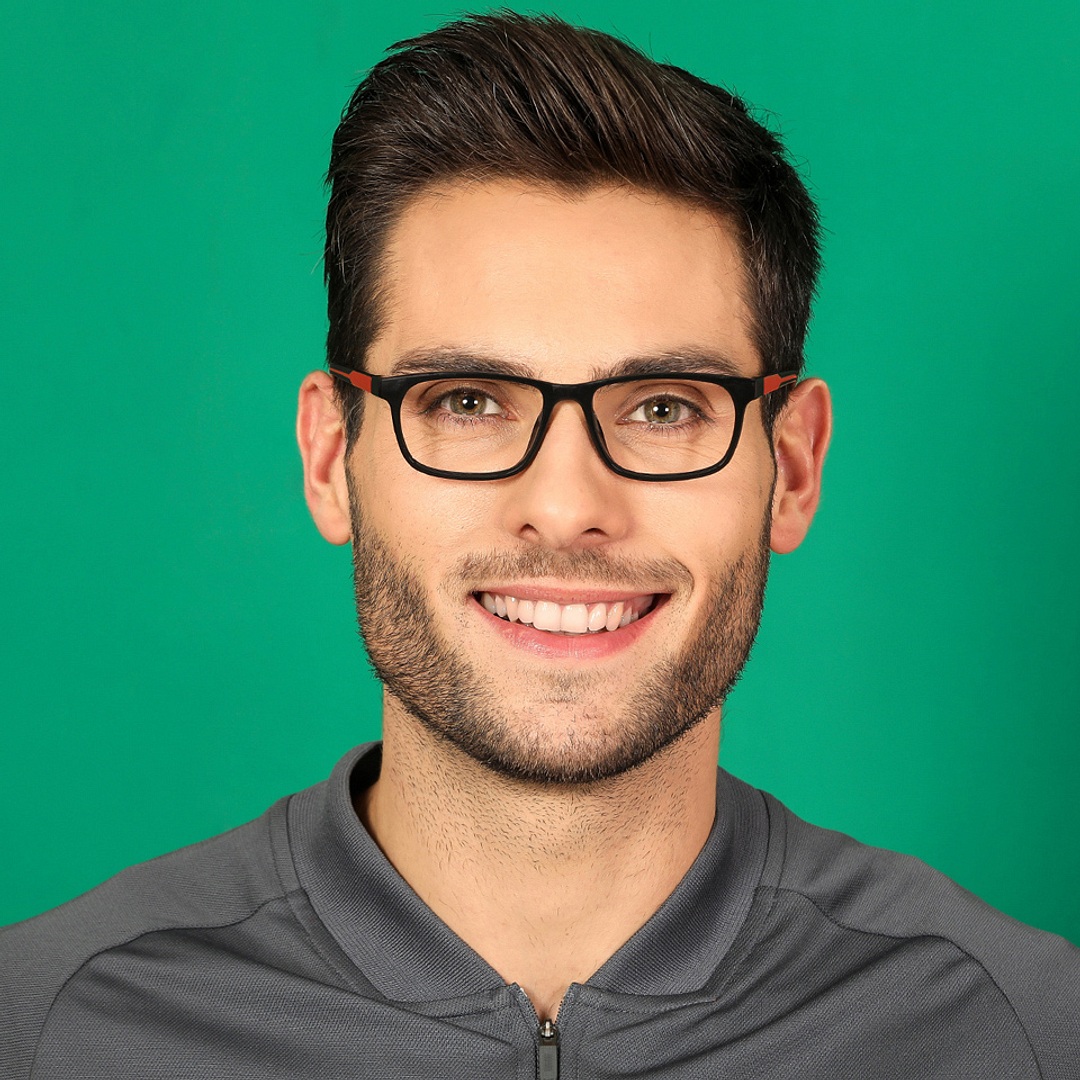 Lenskart Air Online Black Full Rim Rectangle left side