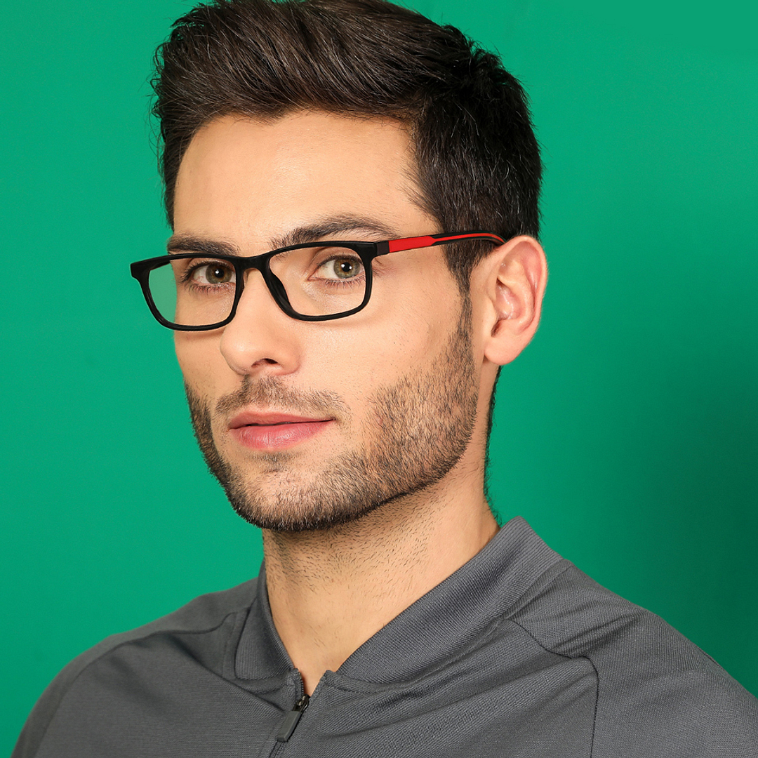 Lenskart Air Online Black Full Rim Rectangle left side